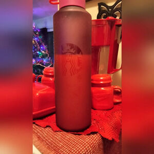 Starbucks frosted raspberry water bottel
